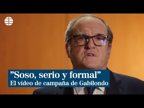 Soso, serio y formal: El llamativo primer vídeo de campaña de Ángel Gabilondo