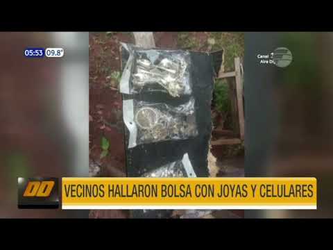 Hallan bolsa con joyas robadas en San Lorenzo 1