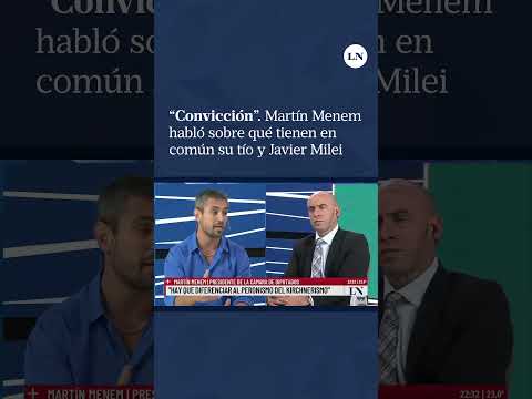 Carlos Menem sobre qué tienen en común su tío, el exmandatario Carlos Menem, y Javier Milei