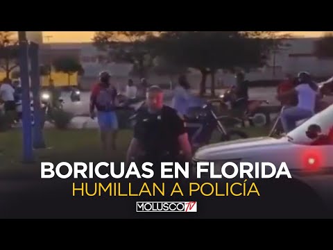 BORICUAS EN CORRIDA DE MOTORAS EN FLORIDA HUMILLAN A POLICIA ??