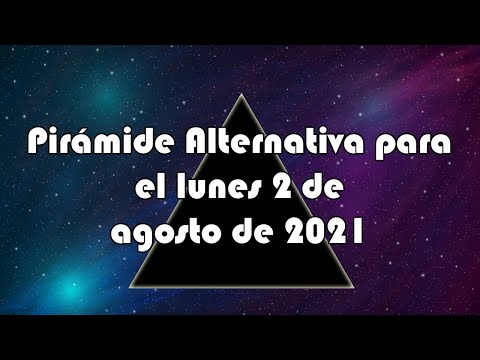 Lotería de Panamá - Pirámide Alternativa para el lunes 2 de agosto de 2021