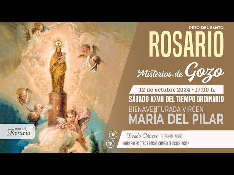 SANTO ROSARIO MEDITADO de hoy Sábado (Misterios Gozosos) en DIRECTO desde PRADO NUEVO a las 17:00 h.