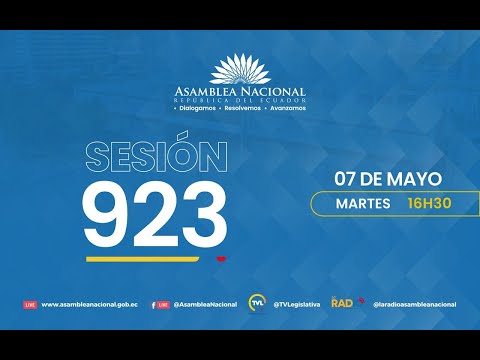 Sesión 923 del Pleno de la Asamblea Nacional