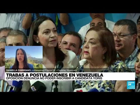 Informe desde Caracas: oposición denuncia trabas para inscribir a su candidata Corina Yoris