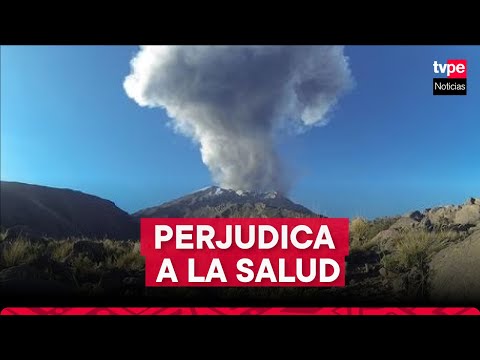 Volcán Ubinas: recomiendan utilizar mascarillas para protegerse de cenizas