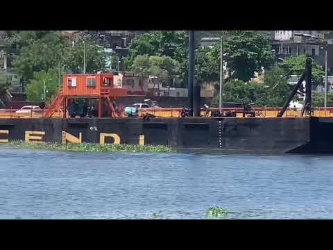 Colapsa parte del muelle de Santo Domingo en la terminal del Puerto  Don Diego#viral#video#new#share