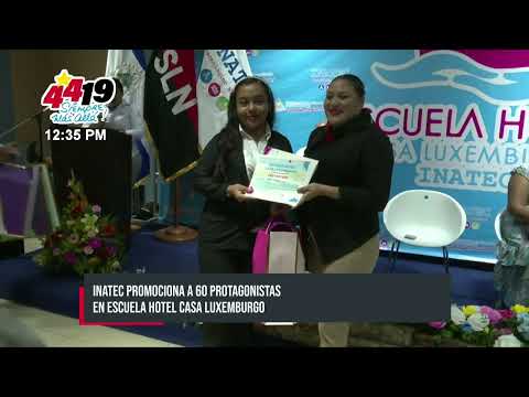 Escuela Luxemburgo promociona a 60 jóvenes en diversas carreras técnicas - Nicaragua