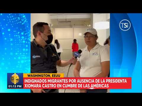 Indignados migrantes por ausencia de la presidente Castro en cumbre de las Américas