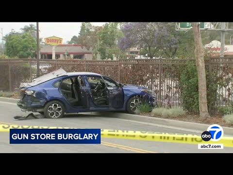Thieves smash stolen car into front of Camarillo gun store