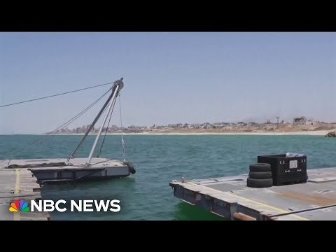 Food aid is delivered via U.S. pier in Gaza for the first time since June 9