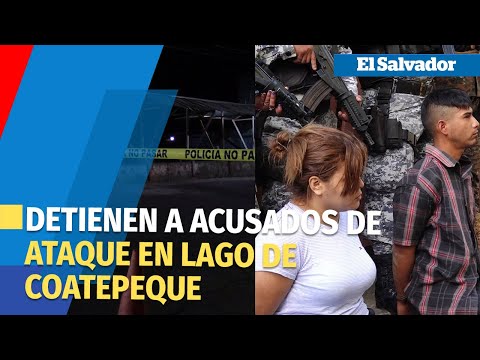 Presentan a presuntos pandilleros acusados de ataque armado en Lago de Coatepeque