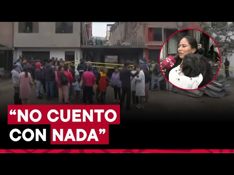 SJM: madre de menor fallecida en incendio pide apoyo económico urgente