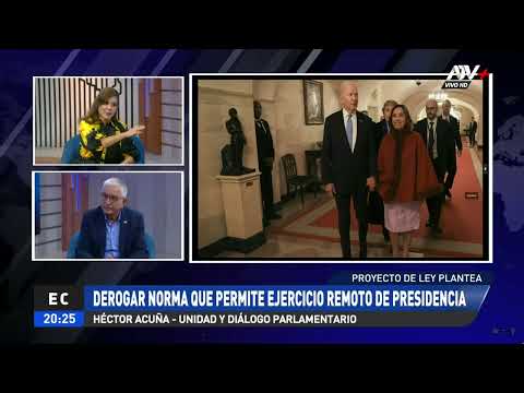 Héctor Acuña presenta proyecto de ley para que Dina Boluarte no gobierne de manera remota