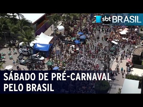 Pré-Carnaval agita estados do Brasil com desfiles e multidões fantasiadas | SBT Brasil (03/02/24)