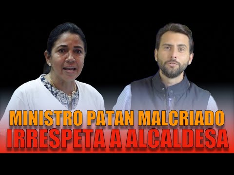 Ministro patán y malcriado se porta con la alcaldesa de Santa Cruz en Galápagos
