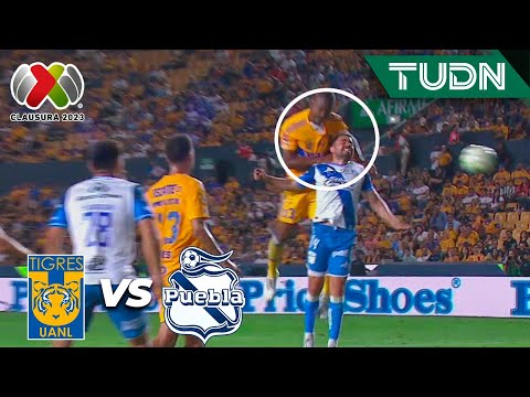 ¡Cayó otro GOL de TIGRES pero no contó! Tigres 1-0 Puebla | CL2023 - REPECHAJE | TUDN