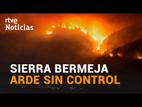 El INCENDIO de SIERRA BERMEJA, en MÁLAGA, ya ha QUEMADO más de 7.700 hectáreas | RTVE Noticias