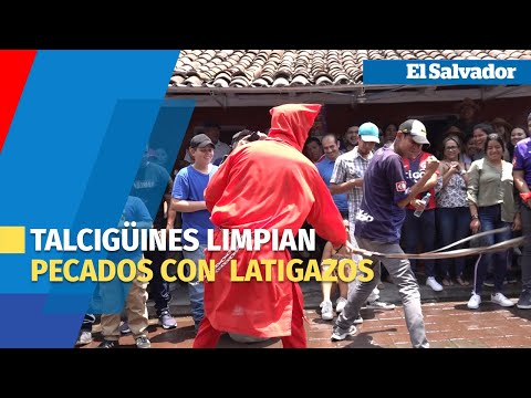 Los Talcigüines salen limpiar pecados en las calles de Texistepeque