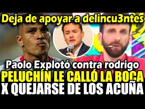 Paolo Guerrero le reclamó a Rodrigo Gonzalez x respaldar a los acuña y él le calla la boca en vivo