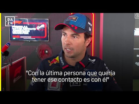 Checo Pérez opina sobre su accidente con Carlos Sainz en Bakú: No tuvimos tiempo de reaccionar