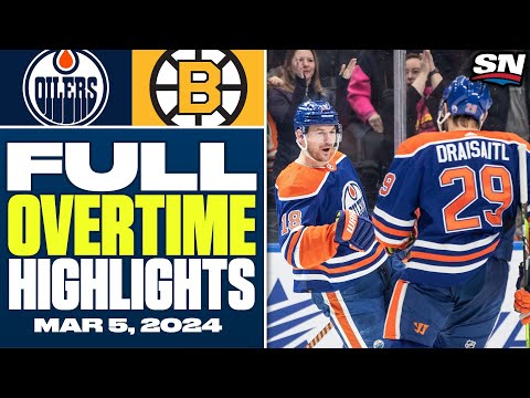 Edmonton Oilers at Boston Bruins | FULL Overtime Highlights - March 5, 2024