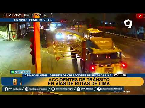 Se han registrado 1500 accidentes en vías de Rutas de Lima en lo que va del año