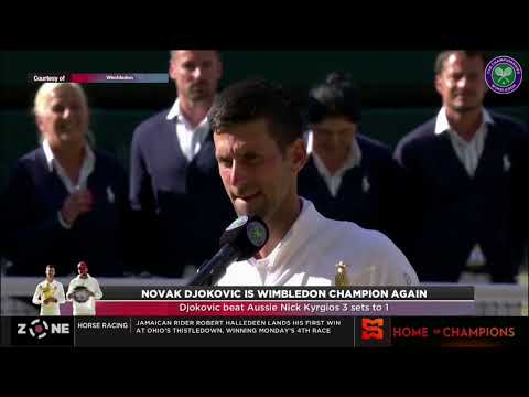 Novak Djokovic is Wimbledon champion again! Djokovic beat Aussie Nick Kyrgios 3 sets to 1 | Zone