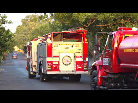 Salen hacia Ticuantepe dos camiones de bomberos para la nueva estación número 202