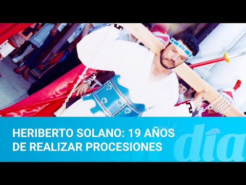 Heriberto Solano: 19 años de realizar procesiones