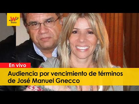 En vivo: audiencia por vencimiento de términos de José Manuel Gnecco