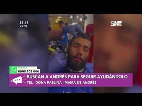 Gesto de amor, esperanza renacida: Buscan a Andrés Amarilla