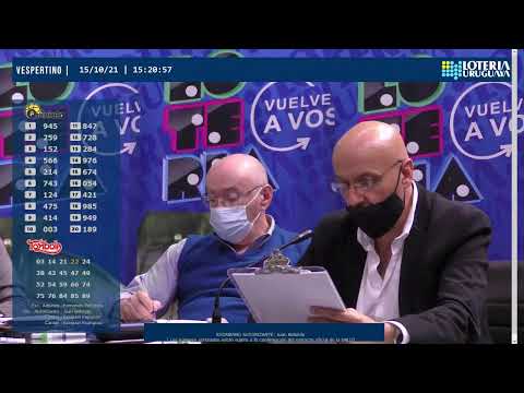 Emisión en directo de Loteria Uruguaya