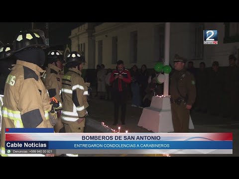 29 ABR 2024 Bomberos de San Antonio entregaron condolencias a carabineros