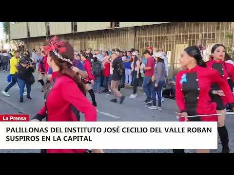 Palillonas del Instituto José Cecilio del Valle roban suspiros en la capital