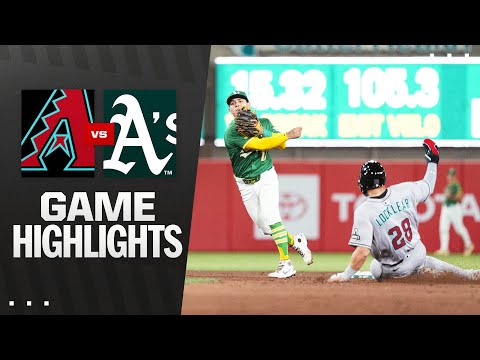 D-backs vs. Athletics Game Highlights (8/1/25) | MLB Highlights