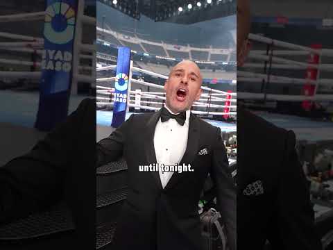 Jon Anik is ready #CaneloCrawford prelims live on YouTube