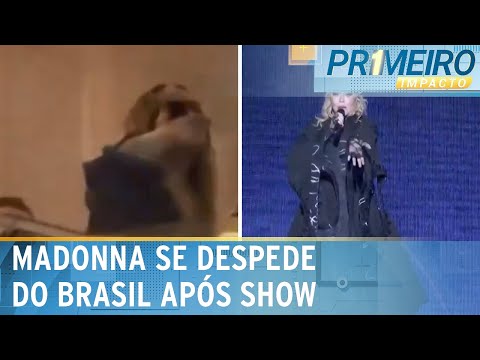 Madonna se despede do Rio após show histórico em Copacabana | Primeiro Impacto (06/05/24)