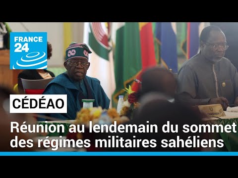 Réunion des chefs d'État de la Cédéao au lendemain du sommet des régimes militaires sahéliens