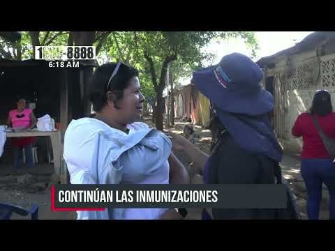 Pobladores del barrio Isaías Gómez, Managua inmunizados contra el COVID-19 - Nicaragua