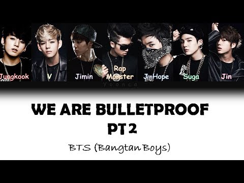 BTS (방탄소년단) - We are bulletproof pt.2 (Color Coded Lyrics/Han/Rom/Eng)