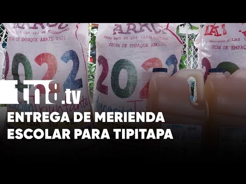MINED Tipitapa recibe la merienda escolar para su distribución - Nicaragua