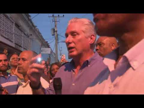 Dialogó Presidente cubano con pobladores del municipio de Cruces en Cienfuegos