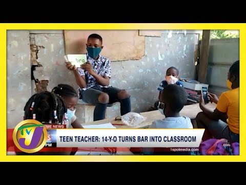 Jamaican Teen Teacher | 14 Yr Old Turns Bar into Classroom - May 24 2021