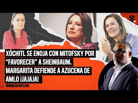 EN VIVO #Xochitl se enoja con #Mitofsky por “favorecer” a #Sheinbaum. #MargaritaZavala vs #AMLO