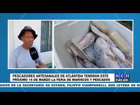 Pescadores aetesanales de Atlántida tendran este 16 de marzo la feria de mariscos y pescados