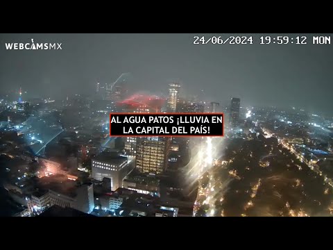 ? #CDMX | ¡Se pone fuerte la #lluvia! La capital #EnVivo