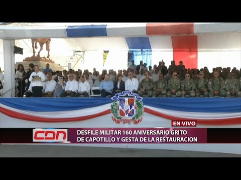 #ENVIVO:  Abinader encabeza desfile militar por 160 aniversario de la Restauración Dominicana