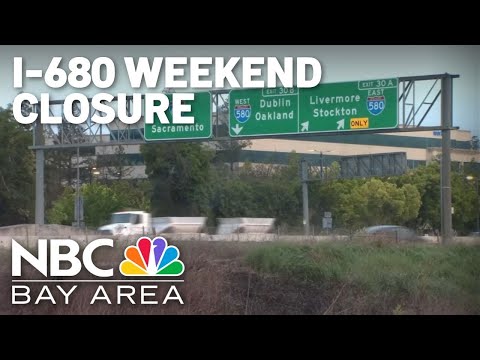 Southbound I-680 in East Bay scheduled for full closure this weekend
