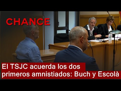 El Tribunal Superior de Cataluña acuerda los dos primeros amnistiados: Buch y Escolà