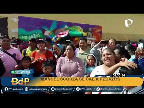 BDP Padres denuncian que colegio Manuel Scorza se cae a pedazos